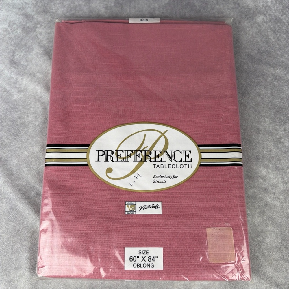 Preference Tablecloth Mauve Pink Oblong Tablecloth
